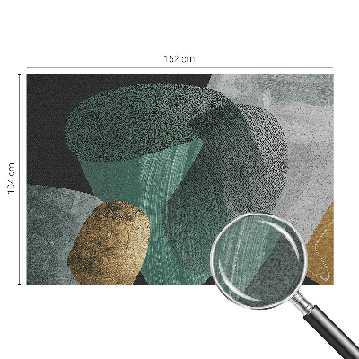 Non-woven photo wallpaper with an abstract geometric pattern