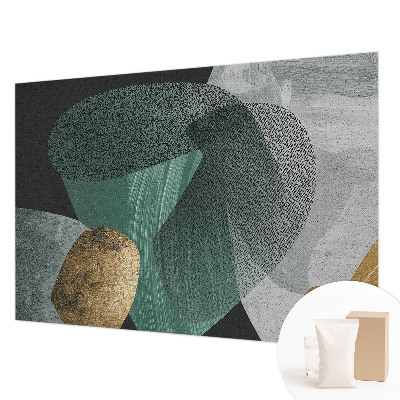 Non-woven photo wallpaper with an abstract geometric pattern