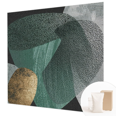 Non-woven photo wallpaper with an abstract geometric pattern