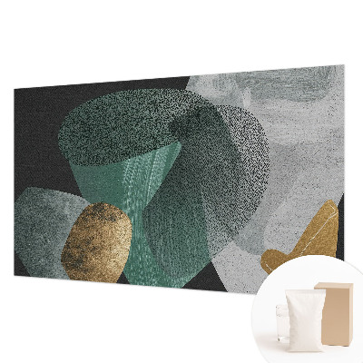 Non-woven photo wallpaper with an abstract geometric pattern