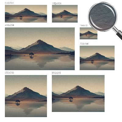 Wallpaper mural Mountain landscape