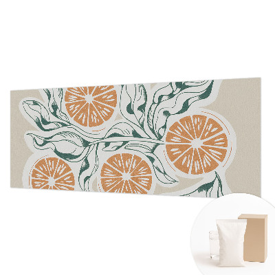 Wall mural with fruit patterns