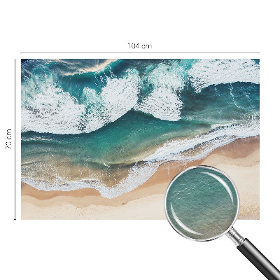 Photo wallpaper with a sea waves design