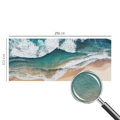 Photo wallpaper with a sea waves design