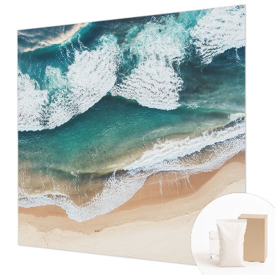 Photo wallpaper with a sea waves design