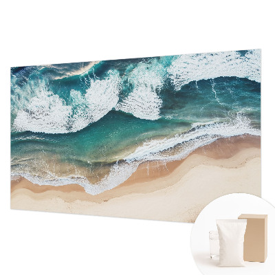 Photo wallpaper with a sea waves design