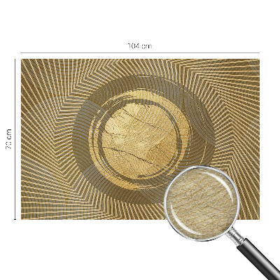Photo wall mural with radiating lines design