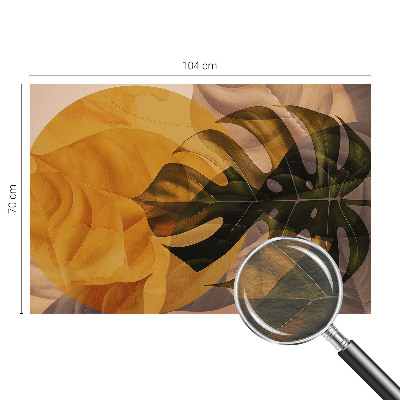 Large wall mural Abstract leaves