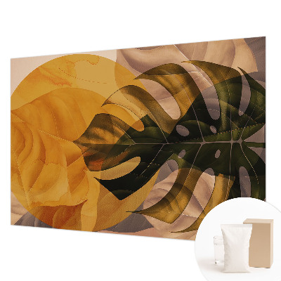 Large wall mural Abstract leaves