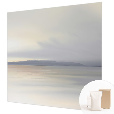 Wall mural for living room with a harmonious landscape design