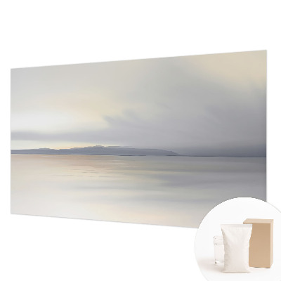 Wall mural for living room with a harmonious landscape design