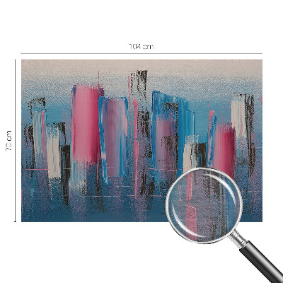 Modern wall mural with an abstract striped design