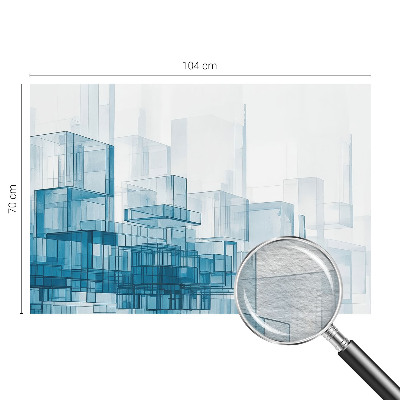Large wall mural wallpaper with a transparent cubes pattern