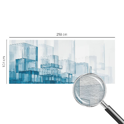Large wall mural wallpaper with a transparent cubes pattern