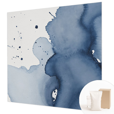 High quality photo wallpaper with navy blue splashes