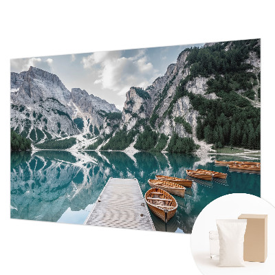 Premium wall mural for bedroom featuring a mountain panorama
