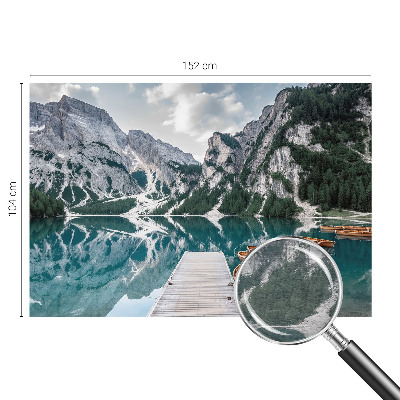 Premium wall mural for bedroom featuring a mountain panorama