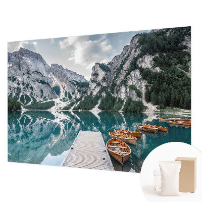 Premium wall mural for bedroom featuring a mountain panorama