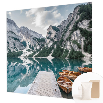 Premium wall mural for bedroom featuring a mountain panorama