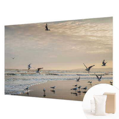 High quality wall mural wallpaper with a seaside tranquility design