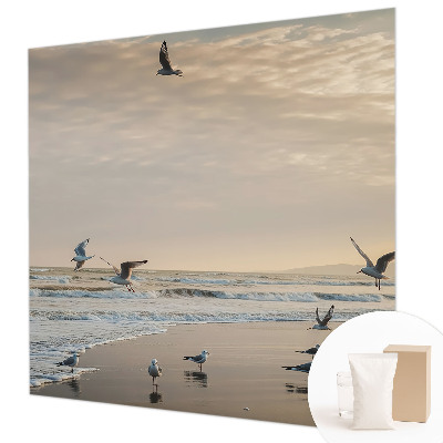 High quality wall mural wallpaper with a seaside tranquility design
