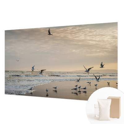 High quality wall mural wallpaper with a seaside tranquility design