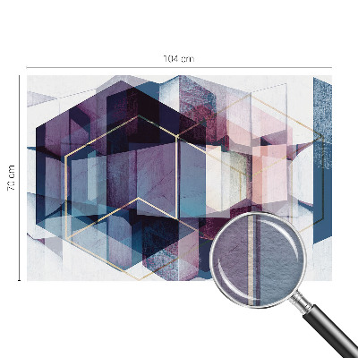 Non-woven wall mural Geometric cubes