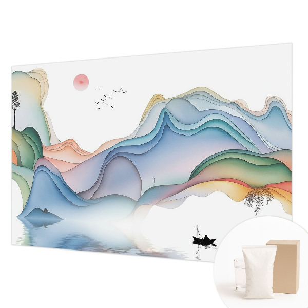 Decorative wall mural for living room with a dream landscape design