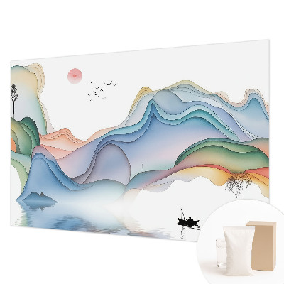 Decorative wall mural for living room with a dream landscape design