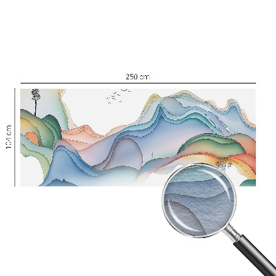 Decorative wall mural for living room with a dream landscape design