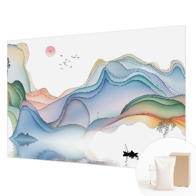 Decorative wall mural for living room with a dream landscape design