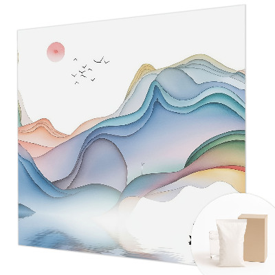 Decorative wall mural for living room with a dream landscape design