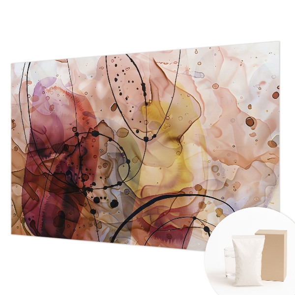 Wallpaper mural with an abstract harmonious design