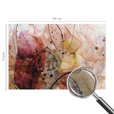 Wallpaper mural with an abstract harmonious design