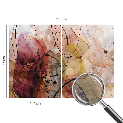 Wallpaper mural with an abstract harmonious design