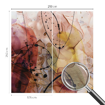 Wallpaper mural with an abstract harmonious design