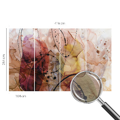 Wallpaper mural with an abstract harmonious design
