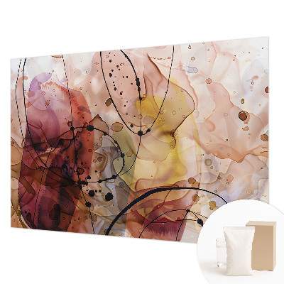 Wallpaper mural with an abstract harmonious design