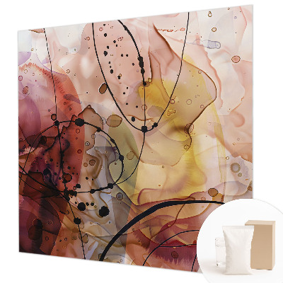 Wallpaper mural with an abstract harmonious design