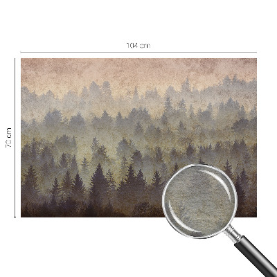 Photo wall mural Forest fog
