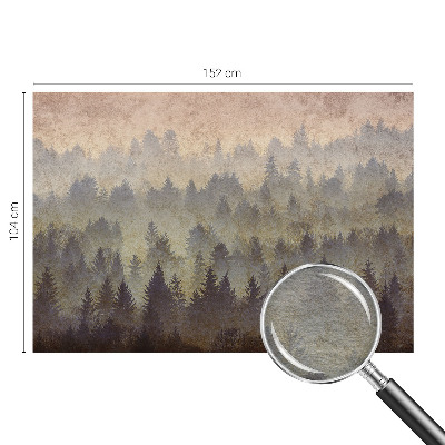 Photo wall mural Forest fog