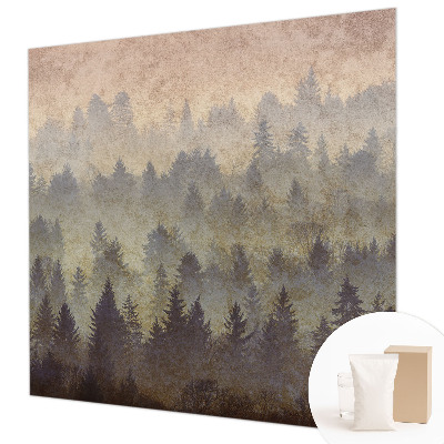 Photo wall mural Forest fog