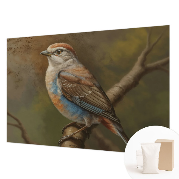 Photo wallpaper with a close-up bird portrait