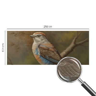Photo wallpaper with a close-up bird portrait