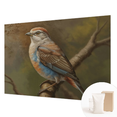 Photo wallpaper with a close-up bird portrait