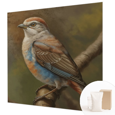 Photo wallpaper with a close-up bird portrait