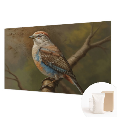 Photo wallpaper with a close-up bird portrait