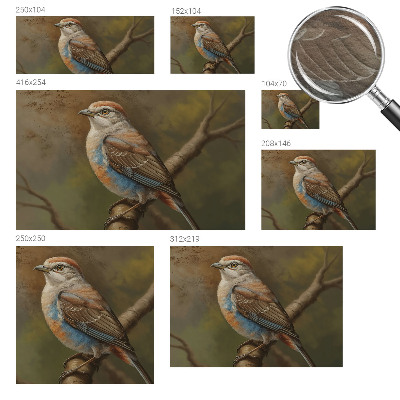 Photo wallpaper Bird portrait