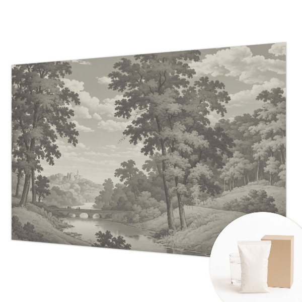 Large wall mural Castle and bridge