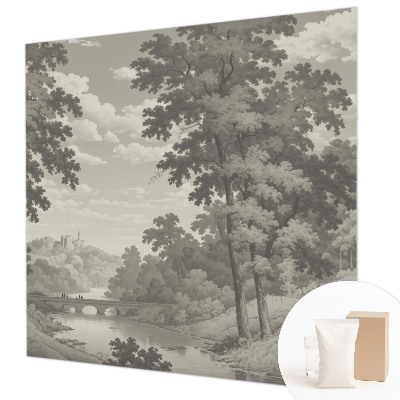 Large wall mural Castle and bridge